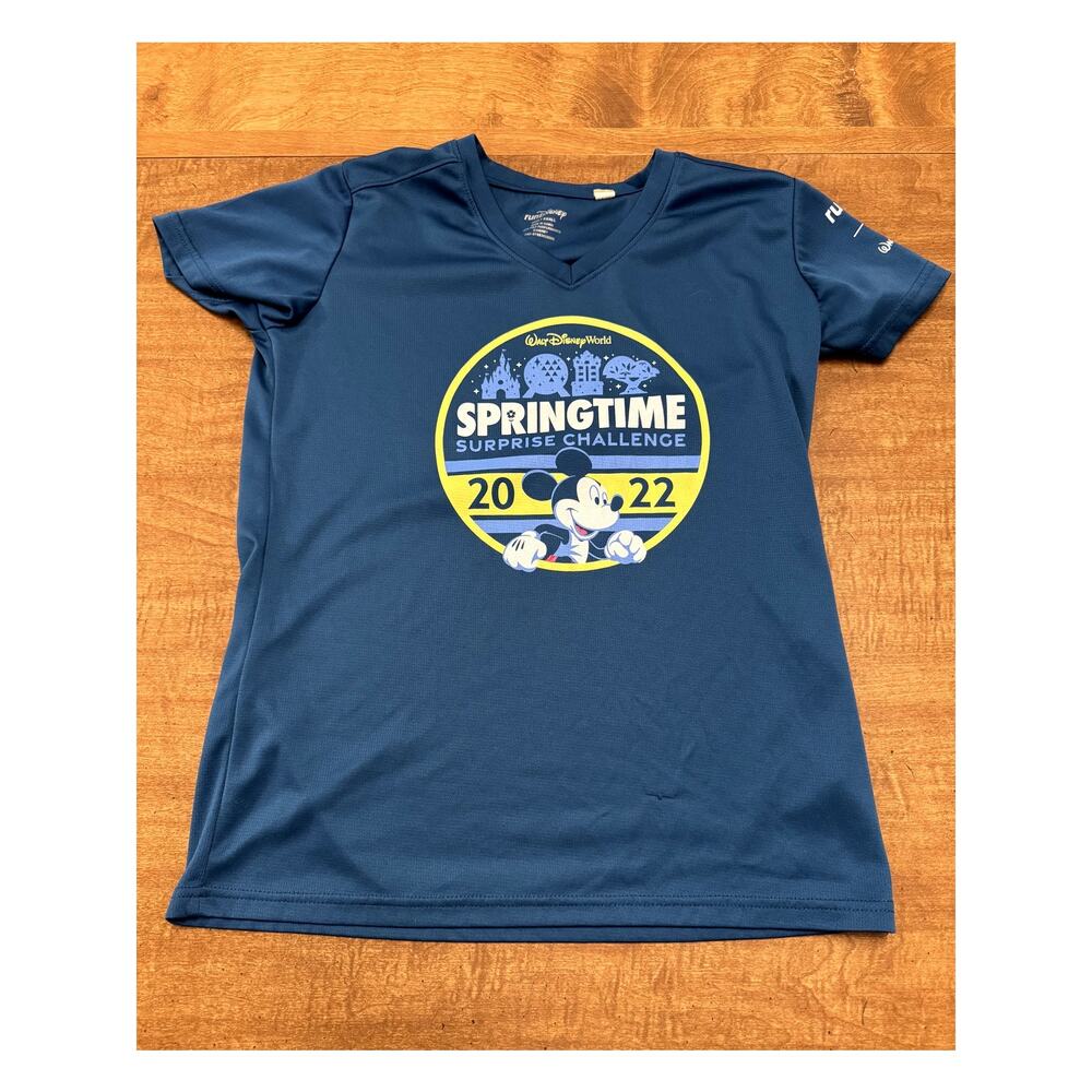 RunDisney Springtime Surprise Challenge V-Neck T-Shirt-S